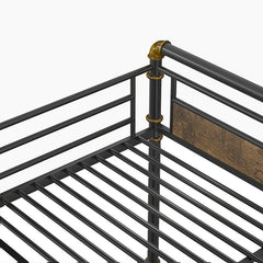 Bellemave® Queen Size Metal Bunk Bed with Safety Guard Rails(Removable) - Bellemave