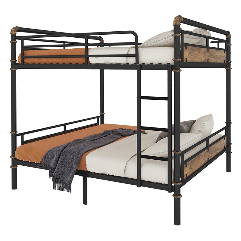 Bellemave® Queen Size Metal Bunk Bed with Safety Guard Rails(Removable) - Bellemave