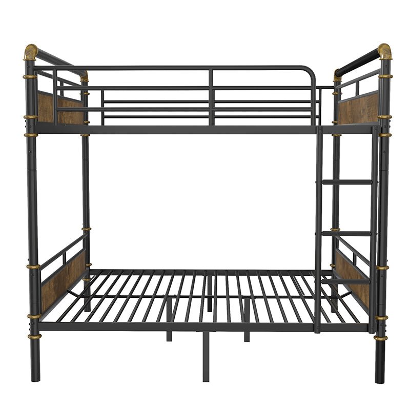 Bellemave® Queen Size Metal Bunk Bed with Safety Guard Rails(Removable) - Bellemave