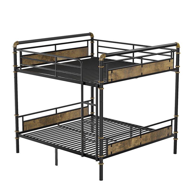 Bellemave® Queen Size Metal Bunk Bed with Safety Guard Rails(Removable) - Bellemave