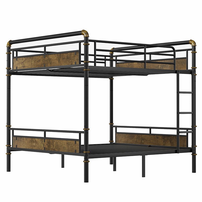 Bellemave® Queen Size Metal Bunk Bed with Safety Guard Rails(Removable) - Bellemave