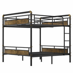 Bellemave® Queen Size Metal Bunk Bed with Safety Guard Rails(Removable) - Bellemave