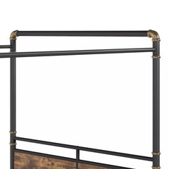 queen size metal canopy bed frame without mattress