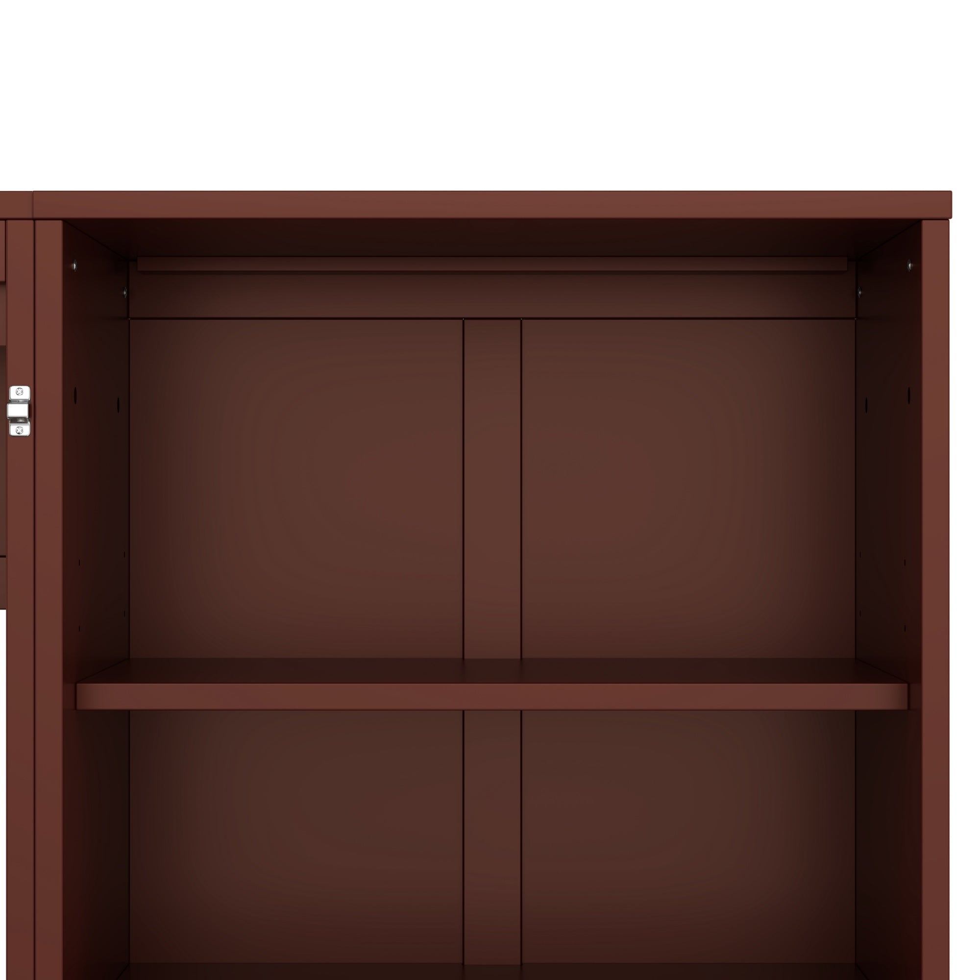 Bellemave® Queen Size Murphy Bed, Modern Folding Wall Bed with Storage Shelves & Drawer, Hidden Murphy Bed Frame for Small Spaces, Home Office - Bellemave
