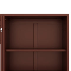 Bellemave® Queen Size Murphy Bed, Modern Folding Wall Bed with Storage Shelves & Drawer, Hidden Murphy Bed Frame for Small Spaces, Home Office - Bellemave