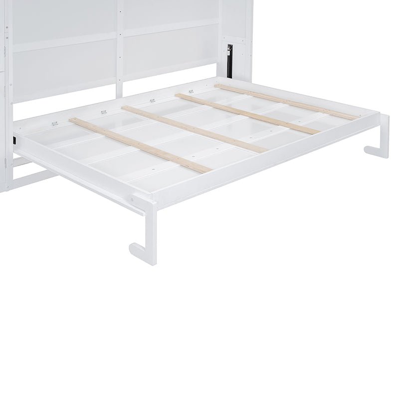 Bellemave® Queen Size Murphy Bed Wall Bed with Cabinets - Bellemave