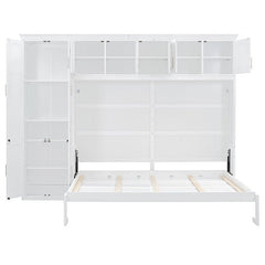 Bellemave® Queen Size Murphy Bed Wall Bed with Cabinets - Bellemave