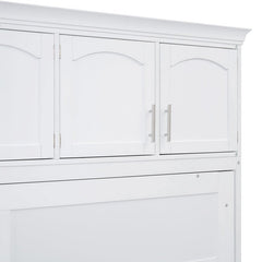 Bellemave® Queen Size Murphy Bed Wall Bed with Cabinets - Bellemave
