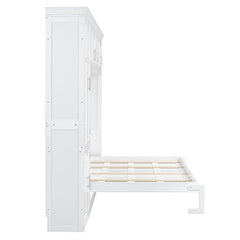 Bellemave® Queen Size Murphy Bed Wall Bed with Cabinets - Bellemave