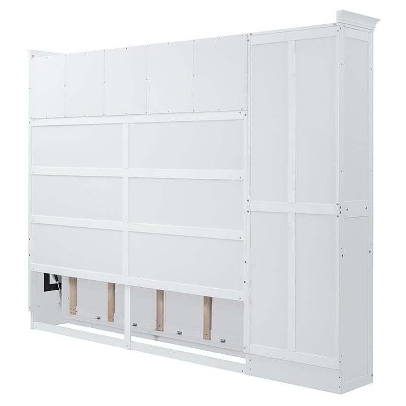 Bellemave® Queen Size Murphy Bed Wall Bed with Cabinets - Bellemave