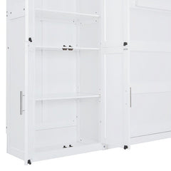 Bellemave® Queen Size Murphy Bed Wall Bed with Cabinets - Bellemave