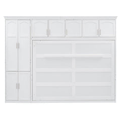 Bellemave® Queen Size Murphy Bed Wall Bed with Cabinets - Bellemave