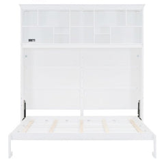 Bellemave® Queen Size Murphy Bed Wall Bed with Top Shelves & USB - Bellemave