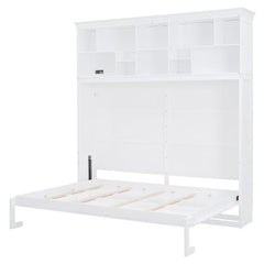 Bellemave® Queen Size Murphy Bed Wall Bed with Top Shelves & USB - Bellemave