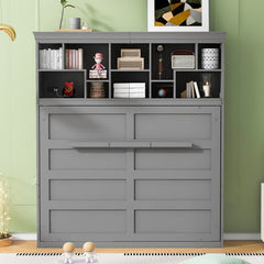 Bellemave® Queen Size Murphy Bed Wall Bed with Top Shelves & USB - Bellemave