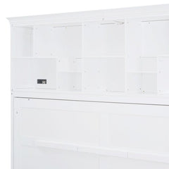 Bellemave® Queen Size Murphy Bed Wall Bed with Top Shelves & USB - Bellemave