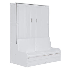 Bellemave® Queen Size Murphy Bed with Cushion,Convertible Into Sofa - Bellemave
