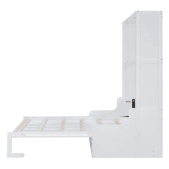 Bellemave® Queen Size Murphy Bed with Cushion,Convertible Into Sofa - Bellemave