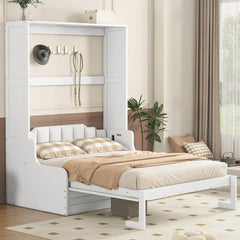 Bellemave® Queen Size Murphy Bed with Cushion,Convertible Into Sofa - Bellemave