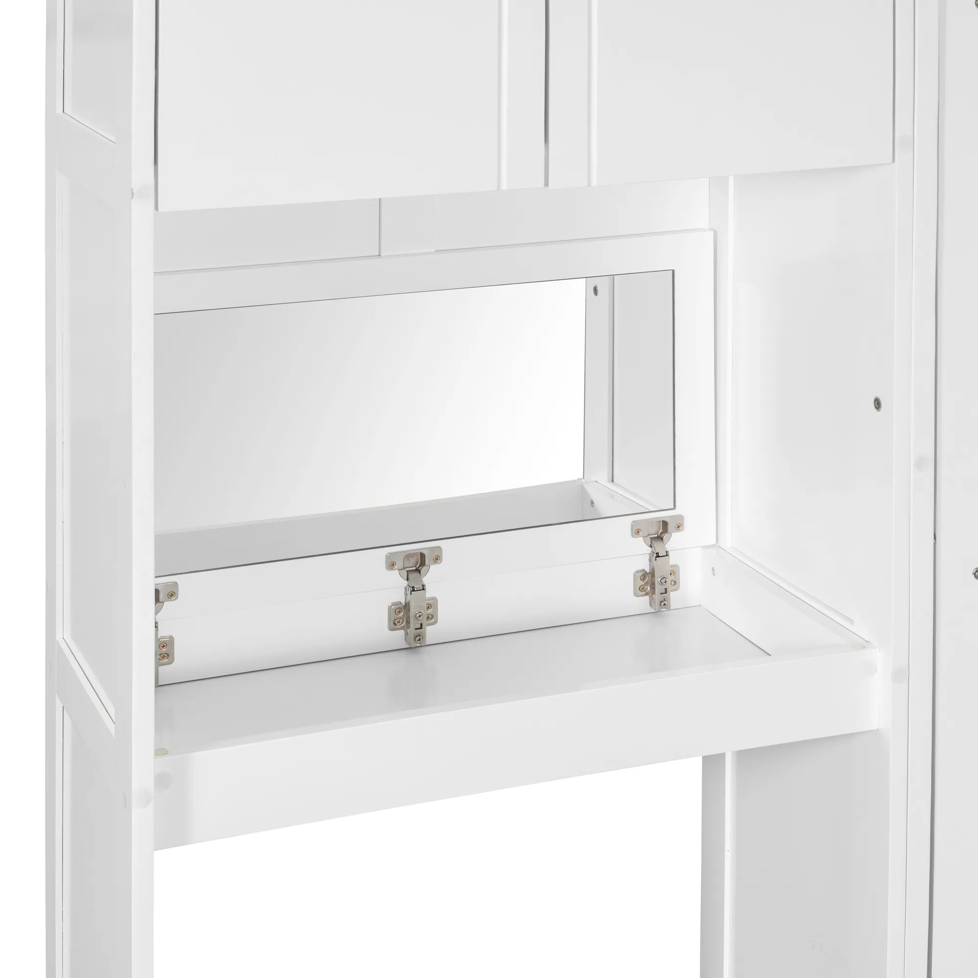 Bellemave® Queen Size Murphy Bed with Desk, Vanity and Cabinets - Bellemave