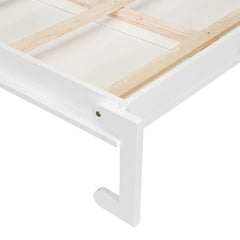 Bellemave® Queen Size Murphy Bed with Desk, Vanity and Cabinets - Bellemave