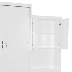 Bellemave® Queen Size Murphy Bed with Desk, Vanity and Cabinets - Bellemave