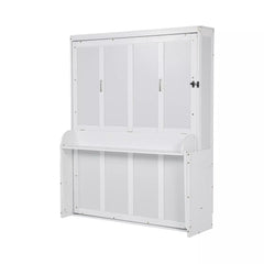 Bellemave® Queen Size Murphy Bed with Wall Cabinet, Space Saving Hidden Wall Bed with Gas Struts - Bellemave
