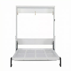 Bellemave® Queen Size Murphy Bed with Wall Cabinet, Space Saving Hidden Wall Bed with Gas Struts - Bellemave