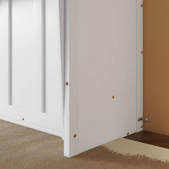 Bellemave® Queen Size Murphy Bed with Wall Cabinet, Space Saving Hidden Wall Bed with Gas Struts - Bellemave