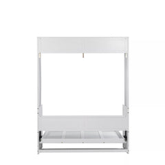 Bellemave® Queen Size Murphy Bed with Wall Cabinet, Space Saving Hidden Wall Bed with Gas Struts - Bellemave