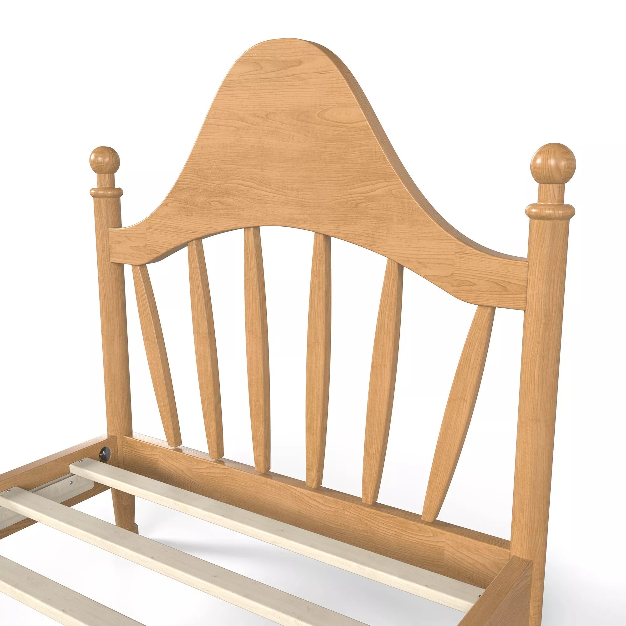 Bellemave® Queen Size Platform Bed with Chic Headboard – Solid Wood Frame, No Box Spring Needed - Bellemave