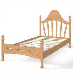Bellemave® Queen Size Platform Bed with Chic Headboard – Solid Wood Frame, No Box Spring Needed - Bellemave