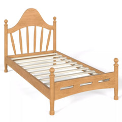 Bellemave® Queen Size Platform Bed with Chic Headboard – Solid Wood Frame, No Box Spring Needed - Bellemave