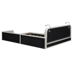 Bellemave® Queen Size Upholstered Platform Bed with 2 Reading Lights - Bellemave