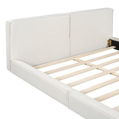 Bellemave® Queen Size Upholstered Platform Bed with Velvet Fabric - Bellemave