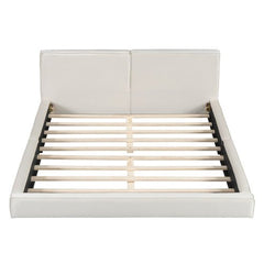 Bellemave® Queen Size Upholstered Platform Bed with Velvet Fabric - Bellemave