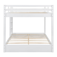 Bellemave® Queen Size Wood Bunk Bed with Ladder - Bellemave