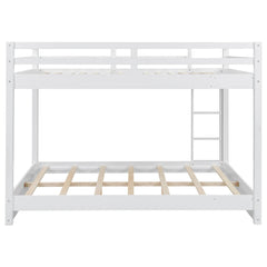 Bellemave® Queen Size Wood Bunk Bed with Ladder - Bellemave