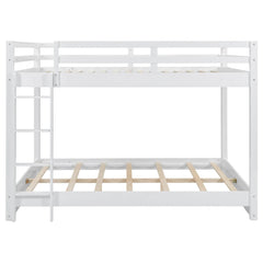 Bellemave® Queen Size Wood Bunk Bed with Ladder - Bellemave