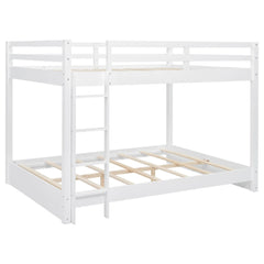 Bellemave® Queen Size Wood Bunk Bed with Ladder - Bellemave