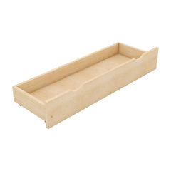 Bellemave® Queen Size Wood House Platform Bed with Guardrail and 2 Drawers - Bellemave