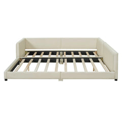 Bellemave® Queen & Twin XL Upholstered Platform Bed, Mother & Child Bed - Bellemave