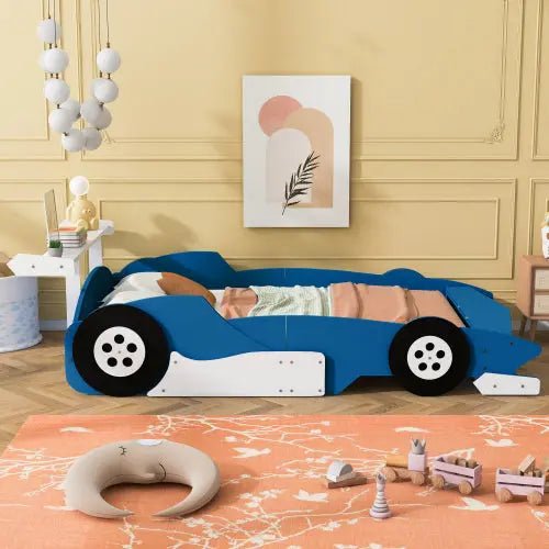 Bellemave® Race Car - Shaped Platform Bed with Wheels - Bellemave