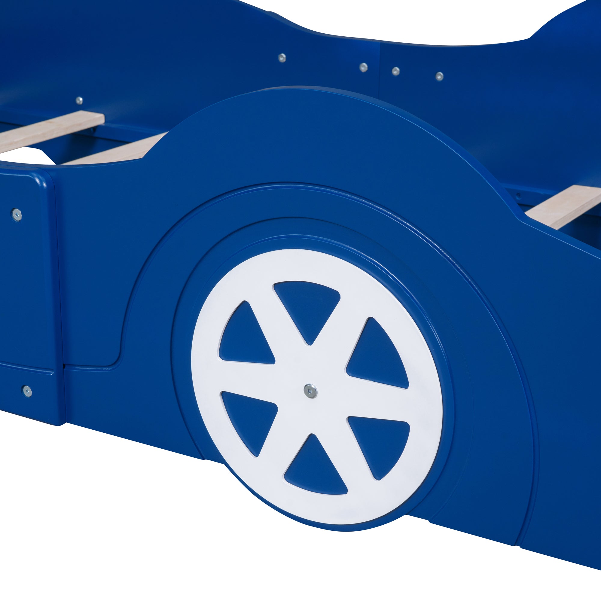 Bellemave Race Car-Shaped Platform Bed with Wheels - Bellemave