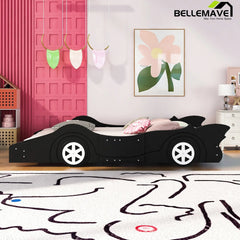Bellemave® Race Car - Shaped Platform Bed with Wheels - Bellemave