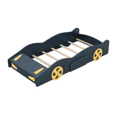 Bellemave® Race Car - Shaped Platform Bed with Wheels and Storage - Bellemave
