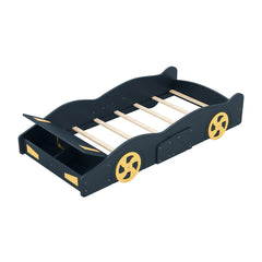 Bellemave® Race Car - Shaped Platform Bed with Wheels and Storage - Bellemave