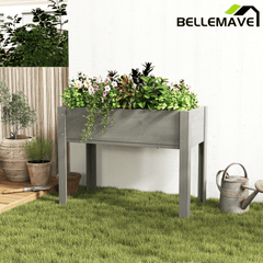 Bellemave® Raised Garden Bed with Legs, Outdoor Wood Elevated Planter Box - Bellemave
