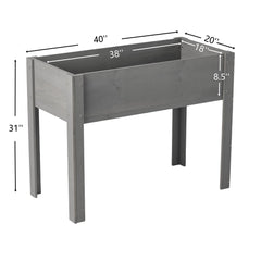 Bellemave® Raised Garden Bed with Legs, Outdoor Wood Elevated Planter Box - Bellemave