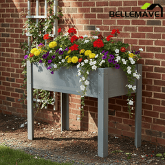 Bellemave® Raised Garden Bed with Legs, Outdoor Wood Elevated Planter Box - Bellemave